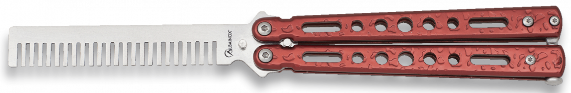 Peigne rouge avec effet