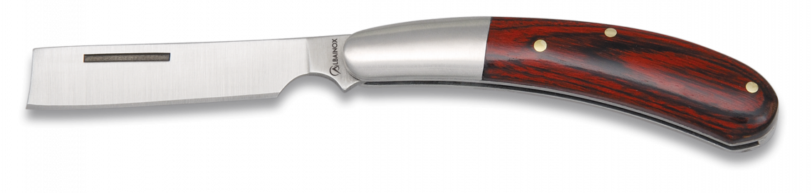 Rasoir 8cm bois Stamina rouge