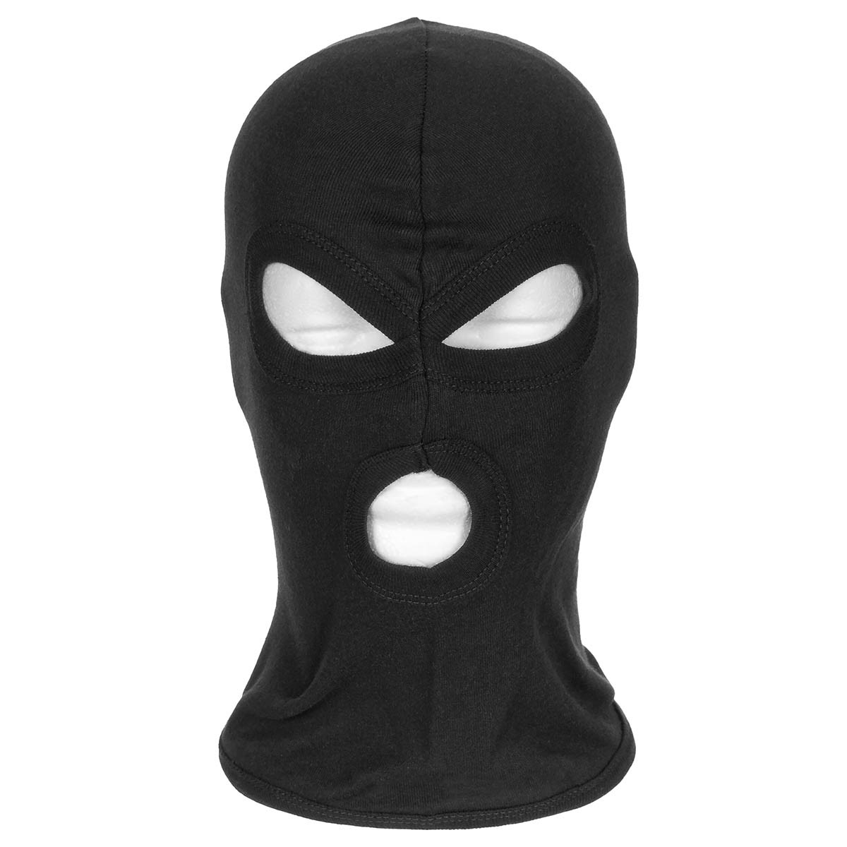 Balaclava coton 3 trous noir