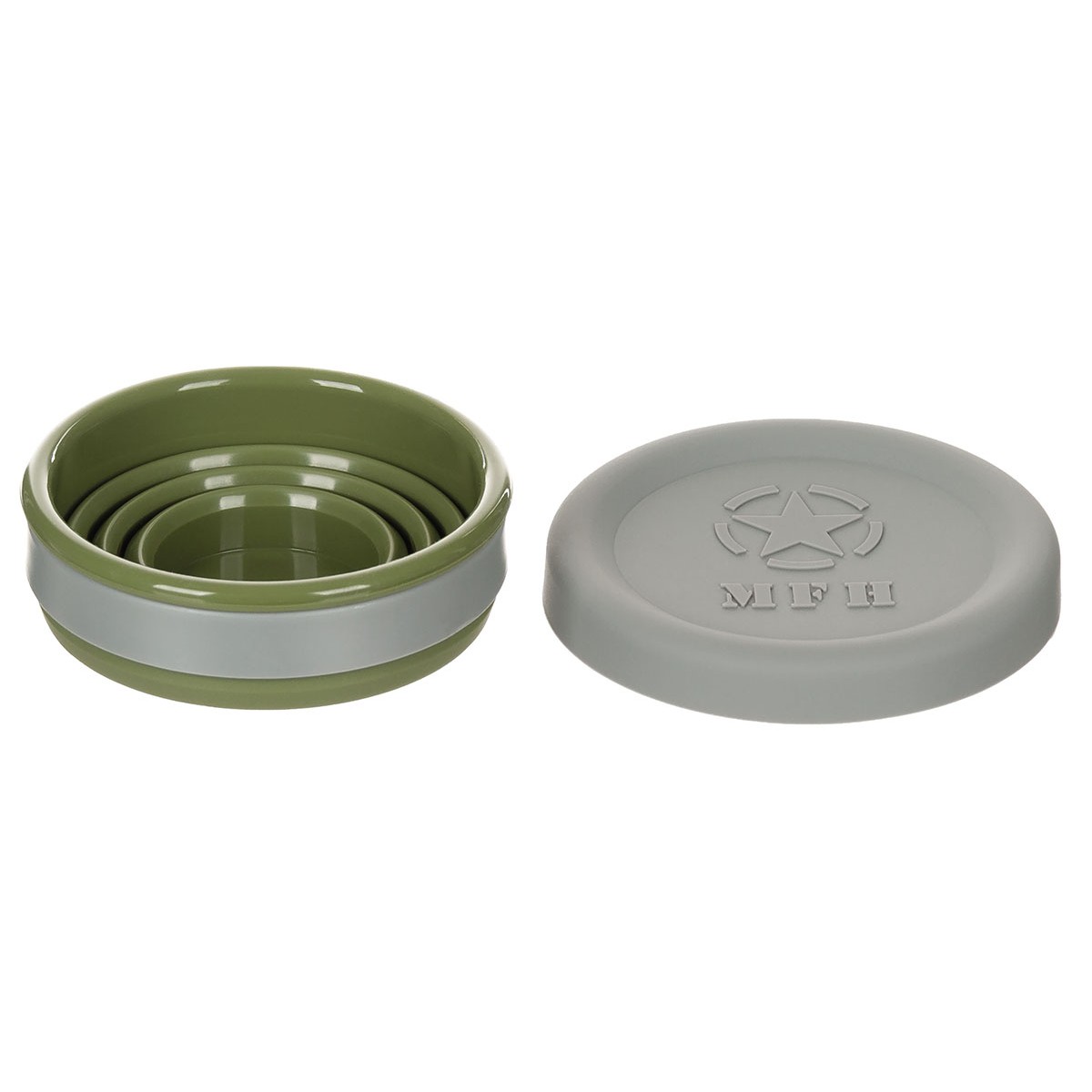 Gobelet pliant MFH kaki silicone 200ml
