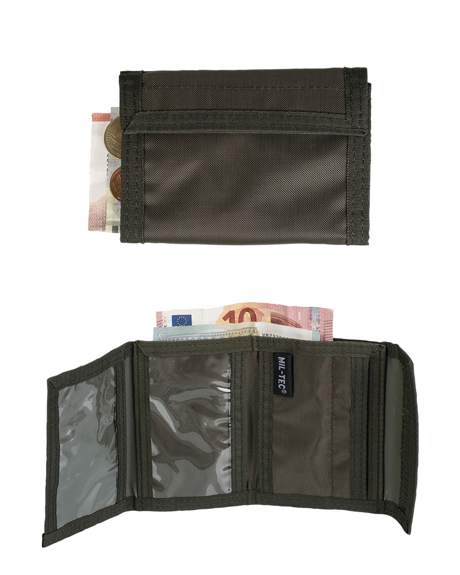 Porte-monnaie compartimenté - olive