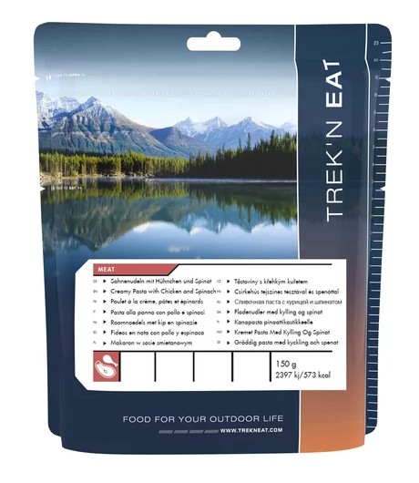 TREK'N EAT : Poulet, pâtes et épinards