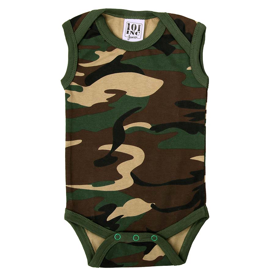 Body sans manche pour bébé 101INC. camo