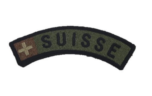 Patch tissu Armée Suisse vert