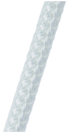 Corde polyester 6mm blanc au mètre