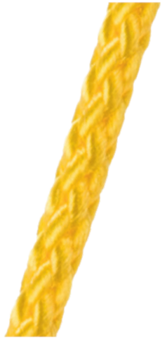 Corde polyester 2mm - 50m jaune