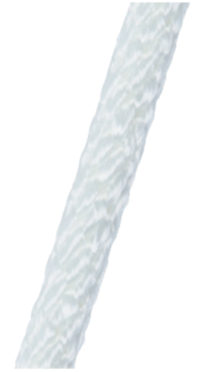 Corde polyester 6mm - 20m blanc 12fuseau