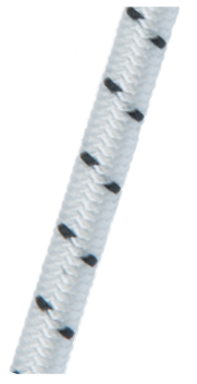 Corde élastique 6mm- blanc-noir au mètre
