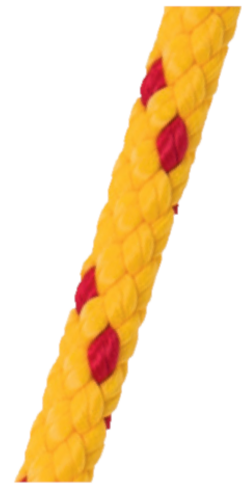 Corde polypropylène 8mm -10m rouge-jaune