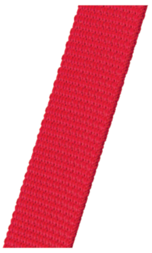 Sangle polypro. 1.5x25mm - 2.5m rouge