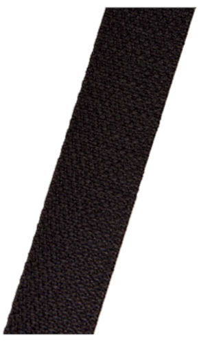 Sangle crochet polyamide 25mm-2.5m noir