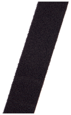Sangle velours polyamide 25mm-2.5m noir