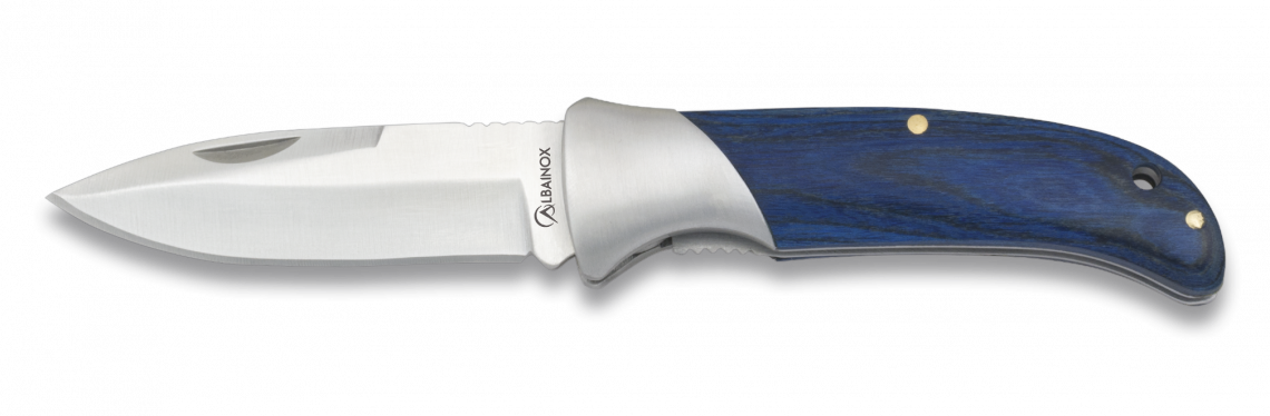 Couteau pliant bois bleu