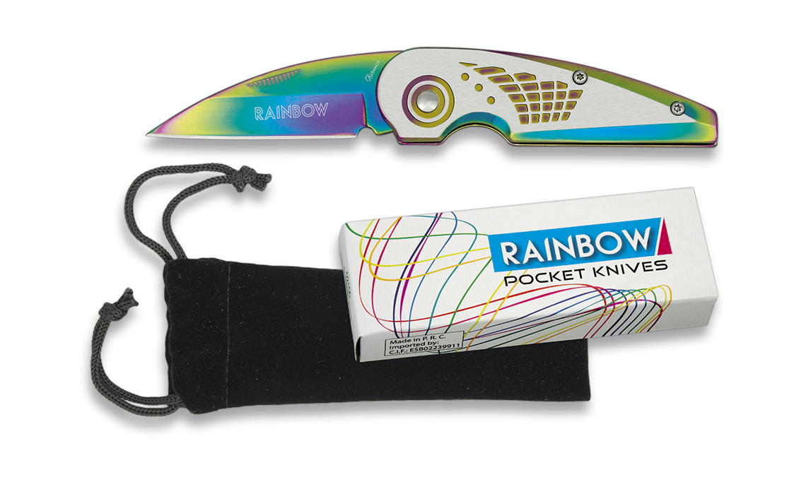 Couteau Rainbow lame droite