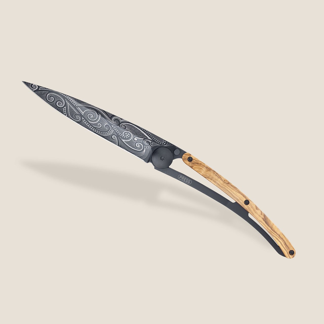 Couteau DEEJO 37gr Olivier / Pacifique