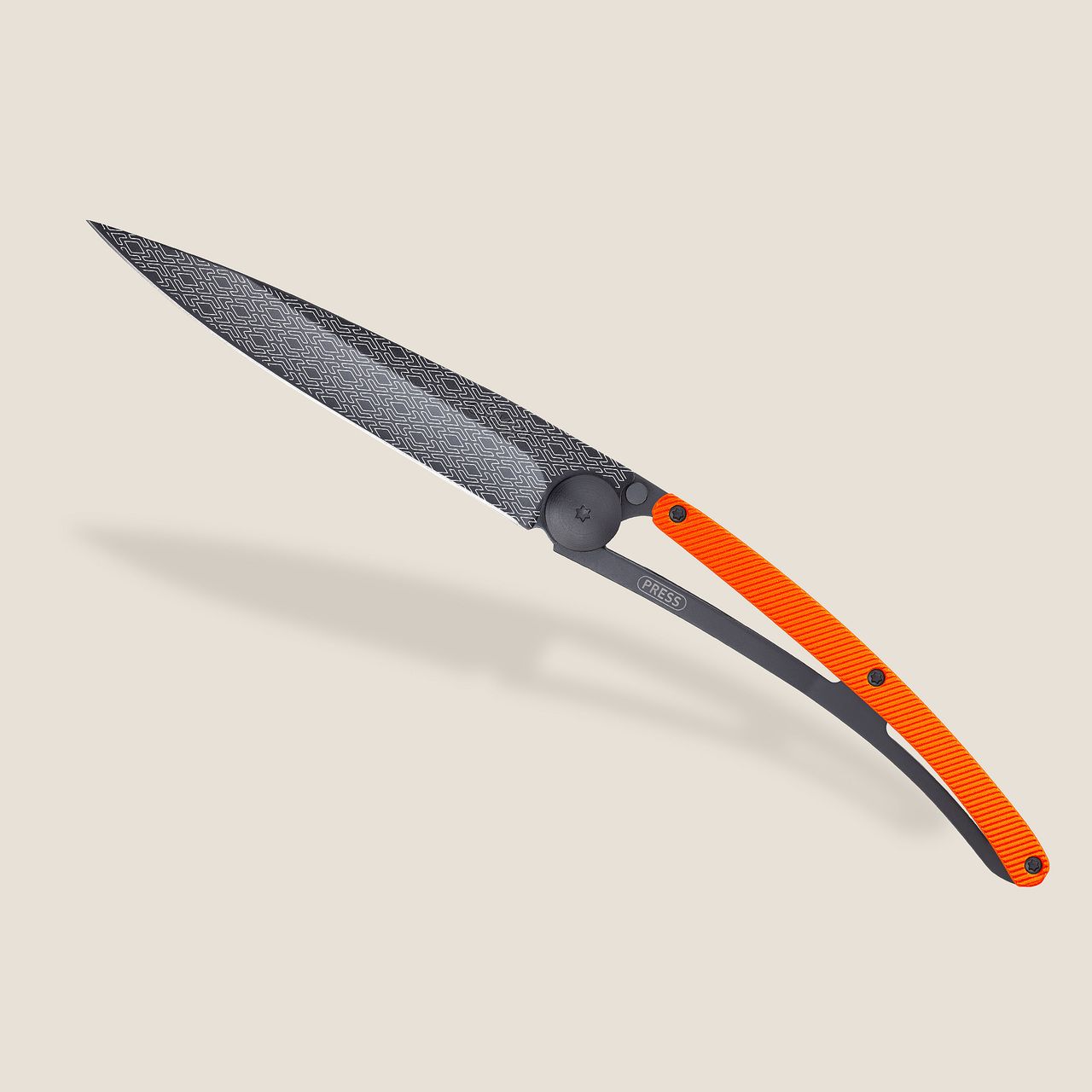 Couteau 37G Alu orange / Parallèle