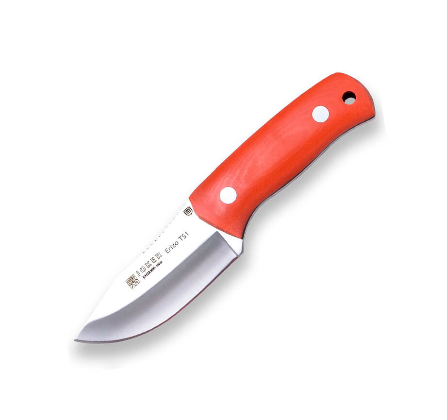 Couteau Erizo TS1 Micarta orange + silex