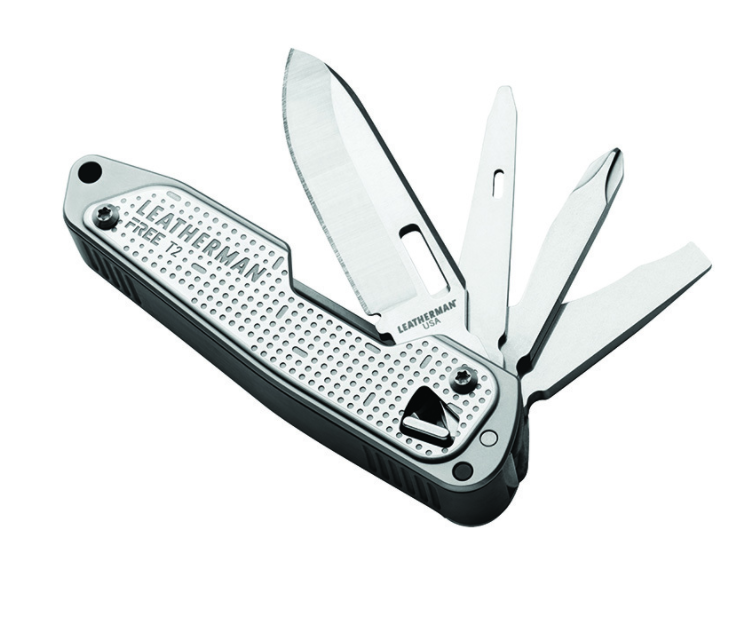 Couteau LEATHERMAN Free T2 argent