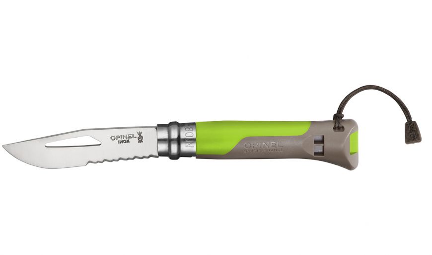 Couteau OPINEL N°08Outdoor mer/mon. vert