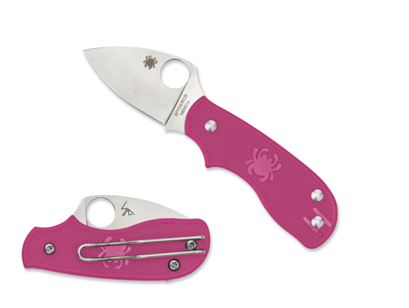 Couteau SPYDERCO Squeak rose C154PPN