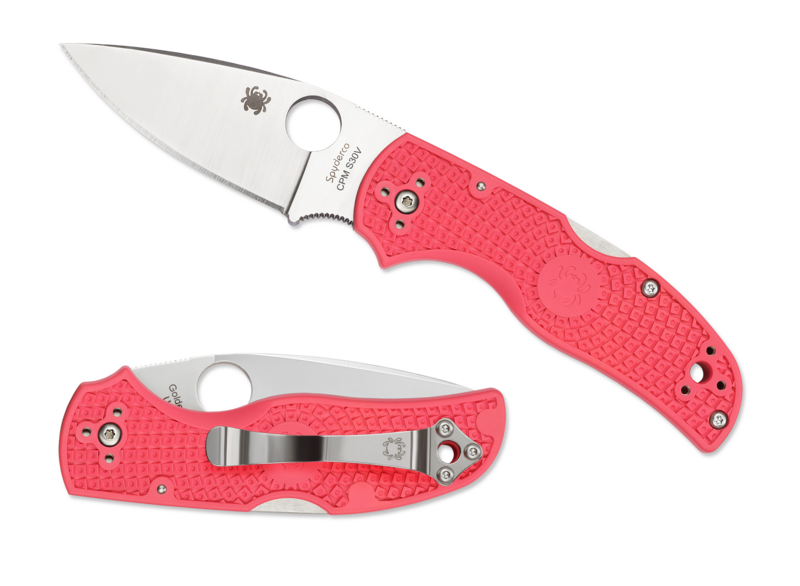 Couteau SPYDERCO Native 5 rose C41PPN5