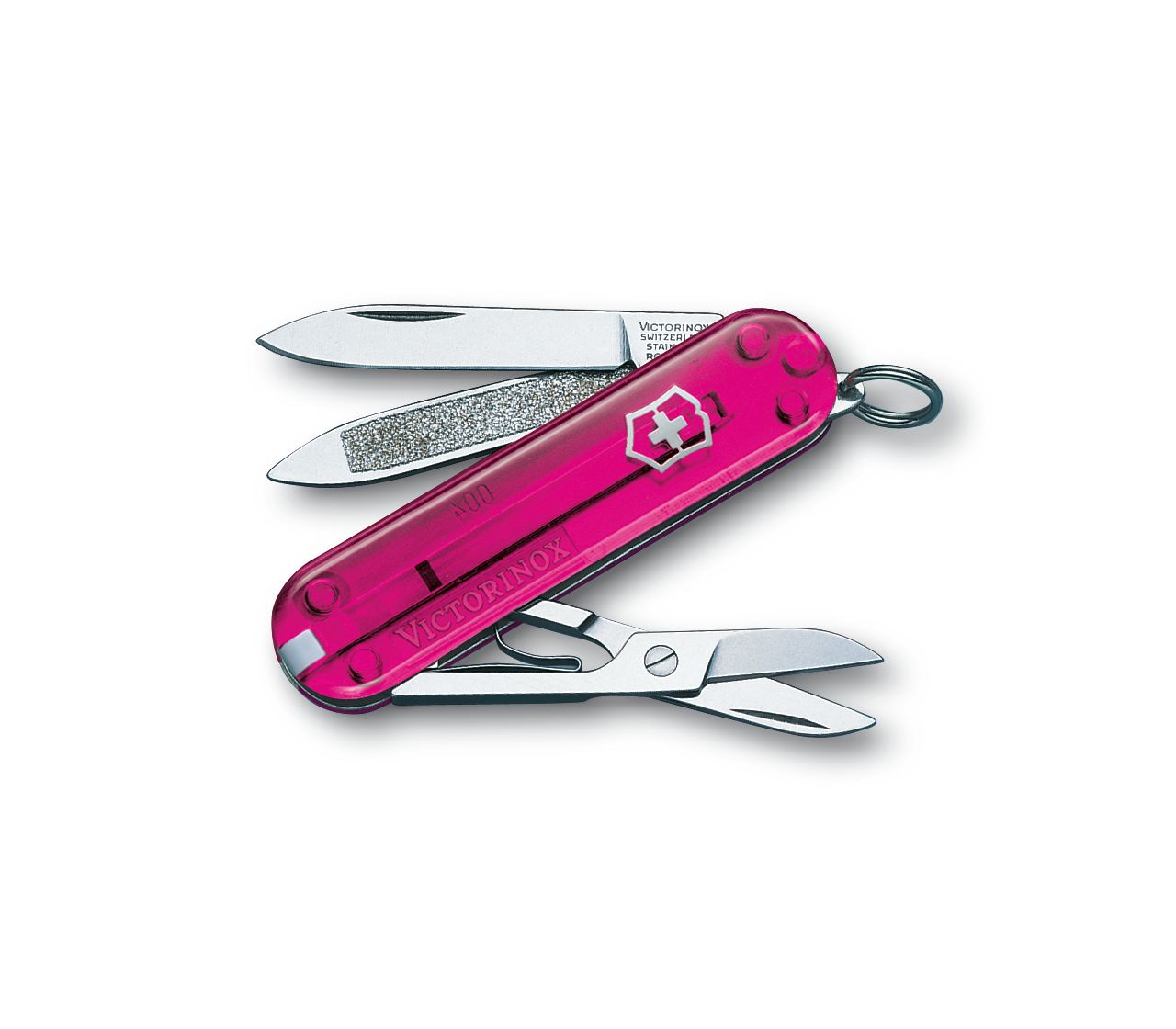 Couteau Classic SD rose transp. Blister
