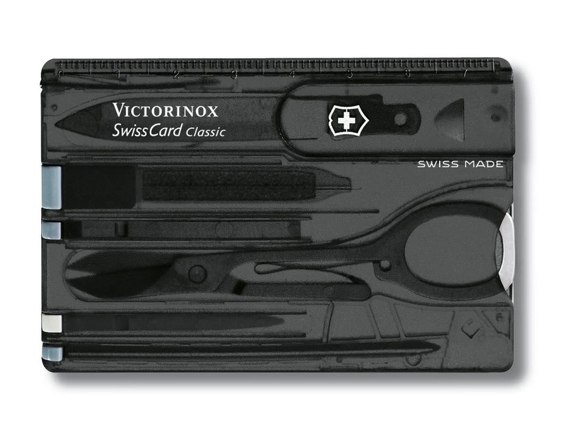 Swiss Card Classic Victorinox noir tran.