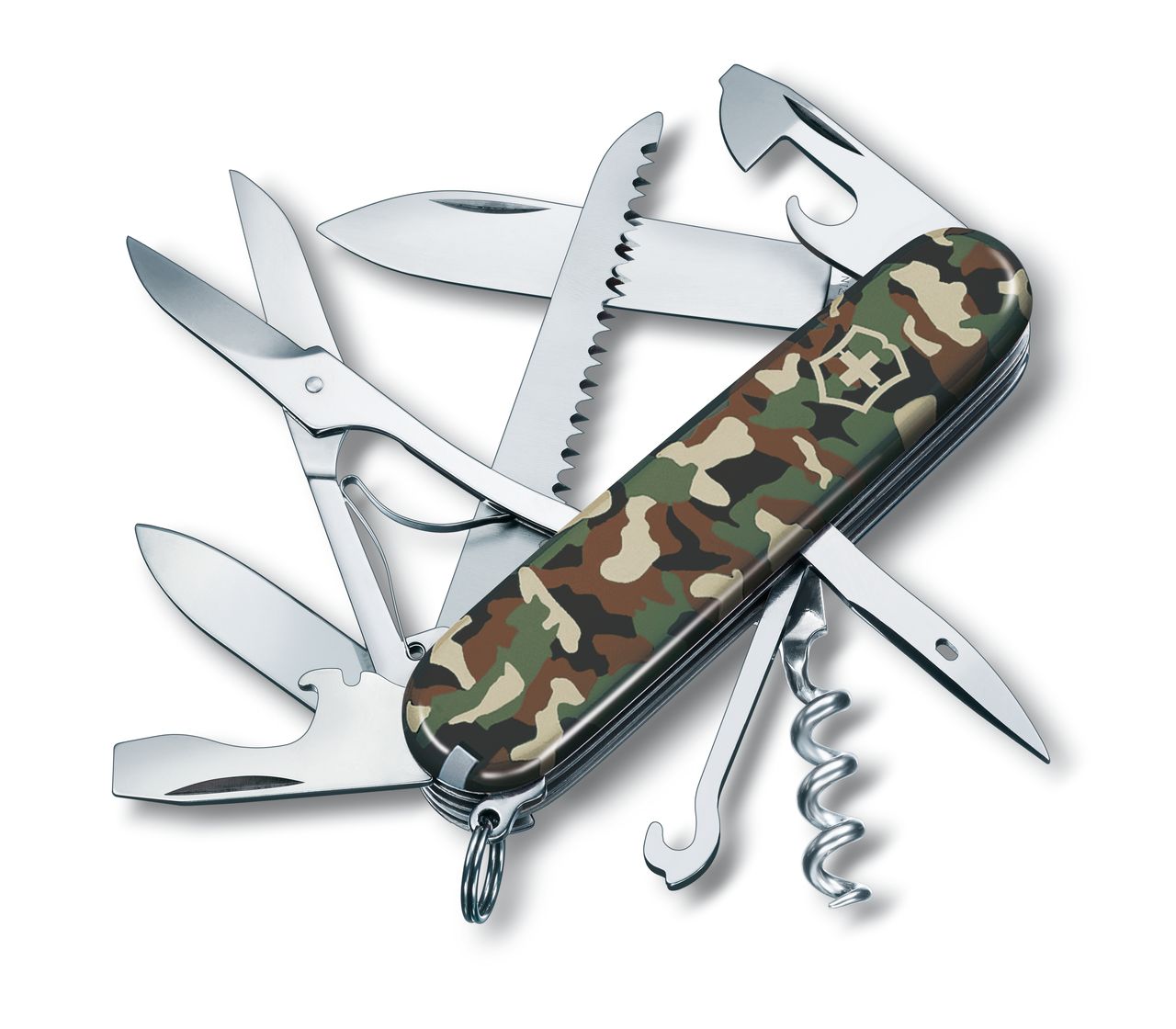 Couteau Huntsman camo Blister