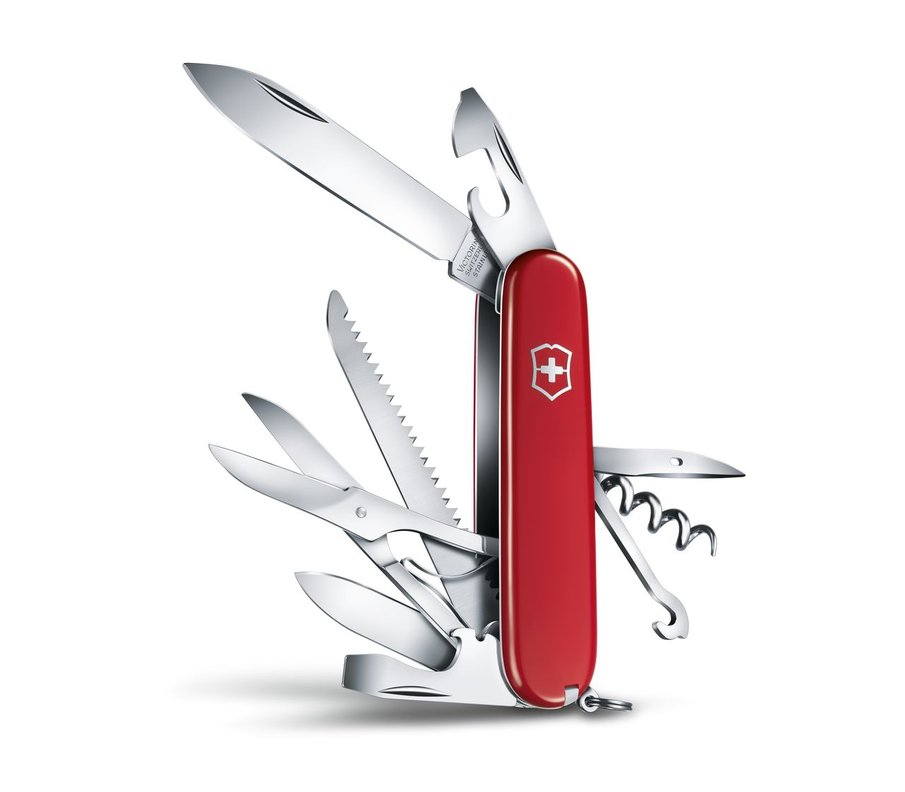 Couteau Huntsman rouge Blister