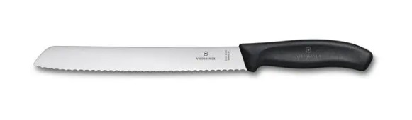 Couteau à pain Swiss Classic noir