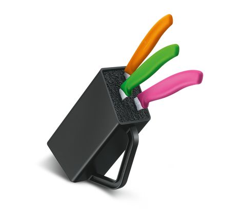 Petit bloc porte-couteaux vide noir