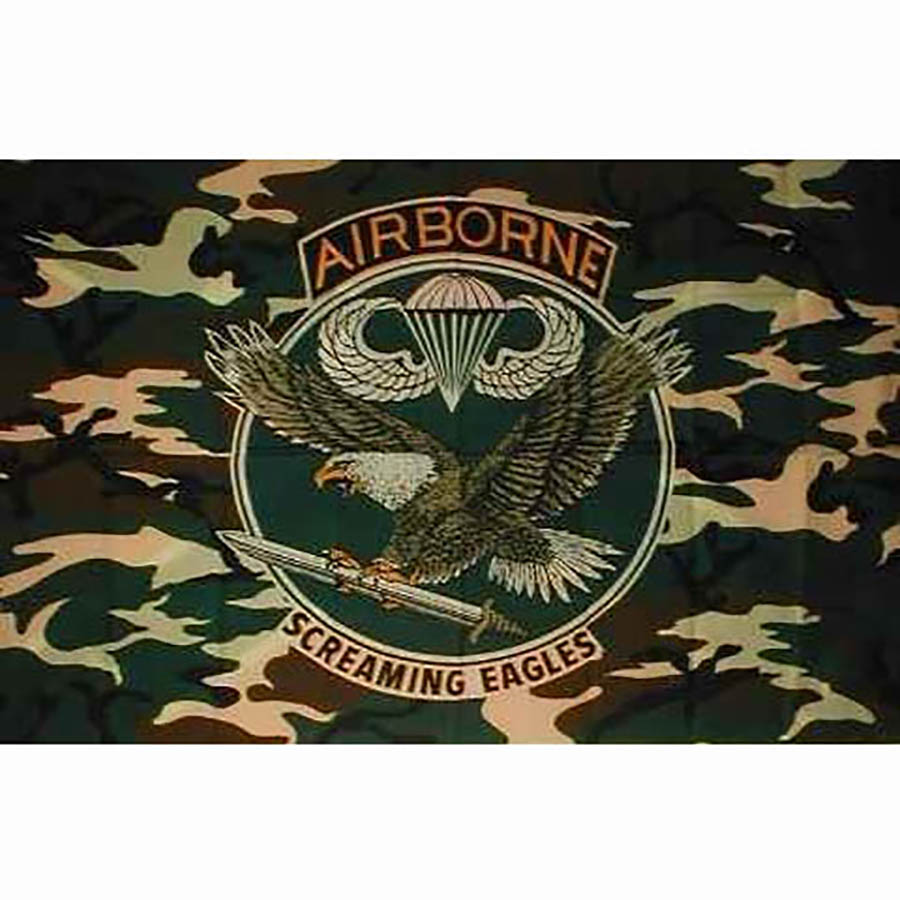 Drapeau 101st Airborne 1x1.5m - camo