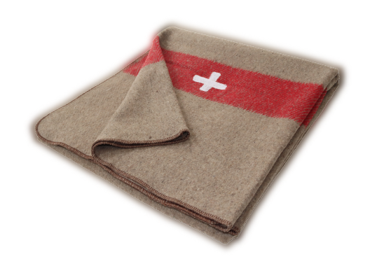 Réplique laine Couverture Armée Suisse