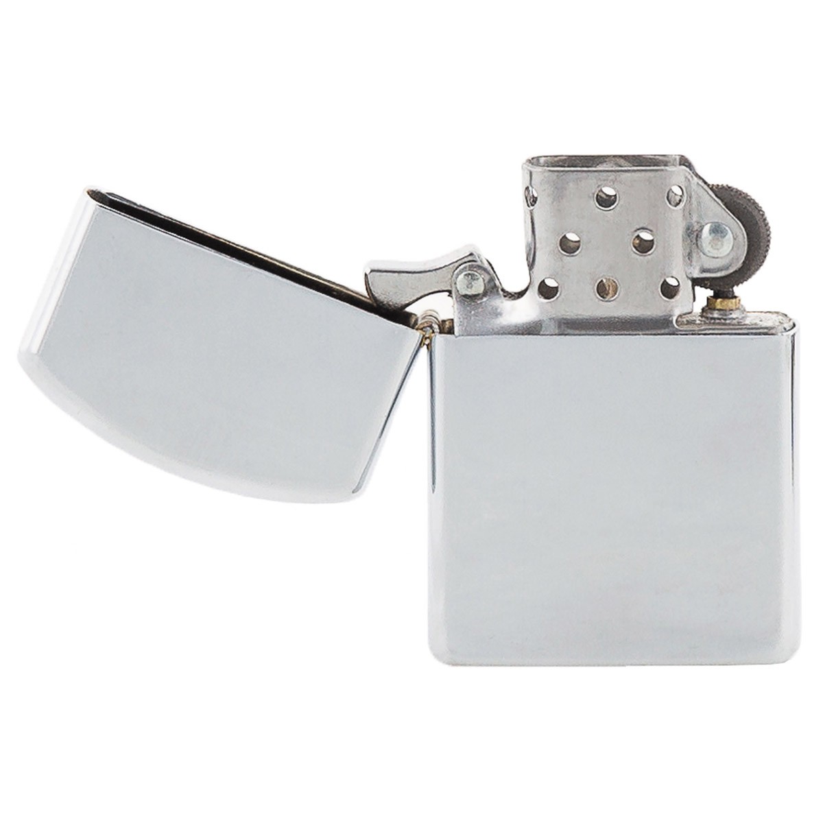 Briquet-tempête chrome poli
