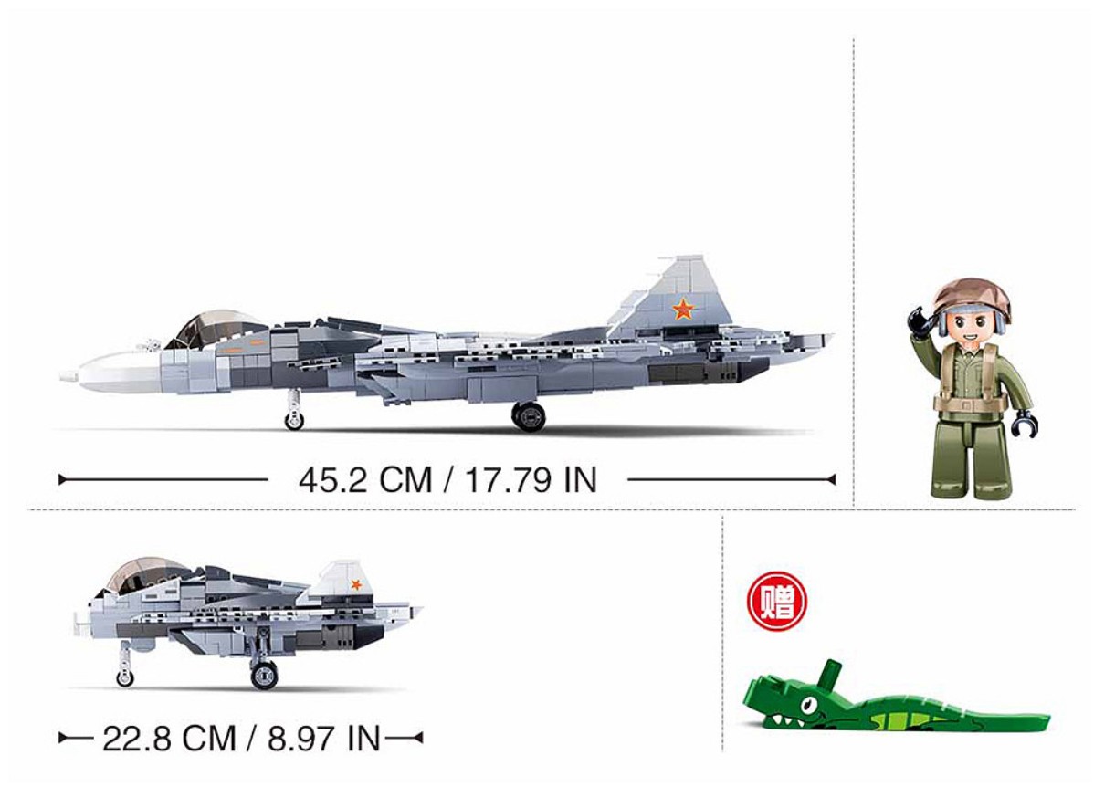 Avion gris et blanc 2en1 M38-B0986