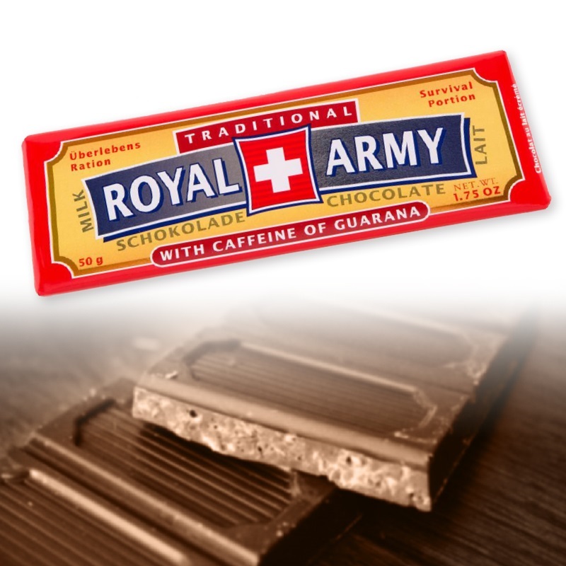 Chocolat au lait ROYAL ARMY 50gr