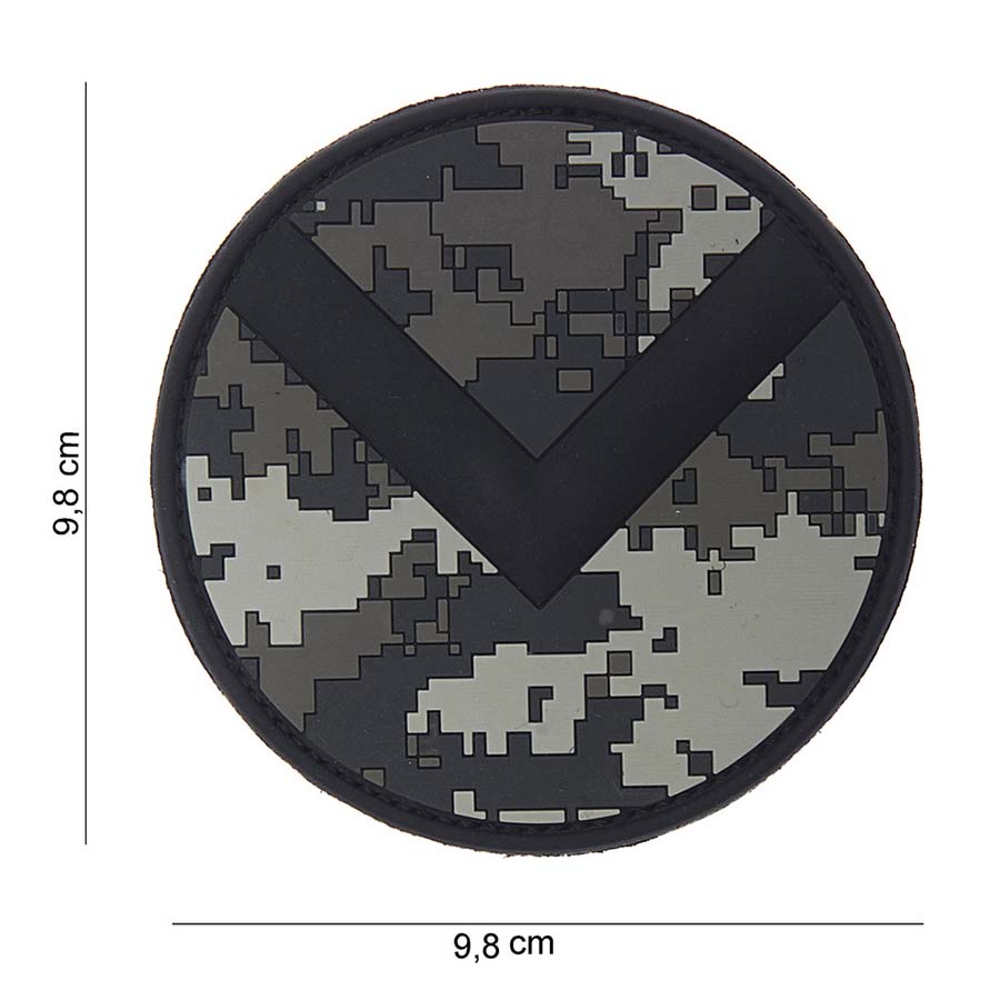 Patch PVC Bouclier Sparte camo urbain