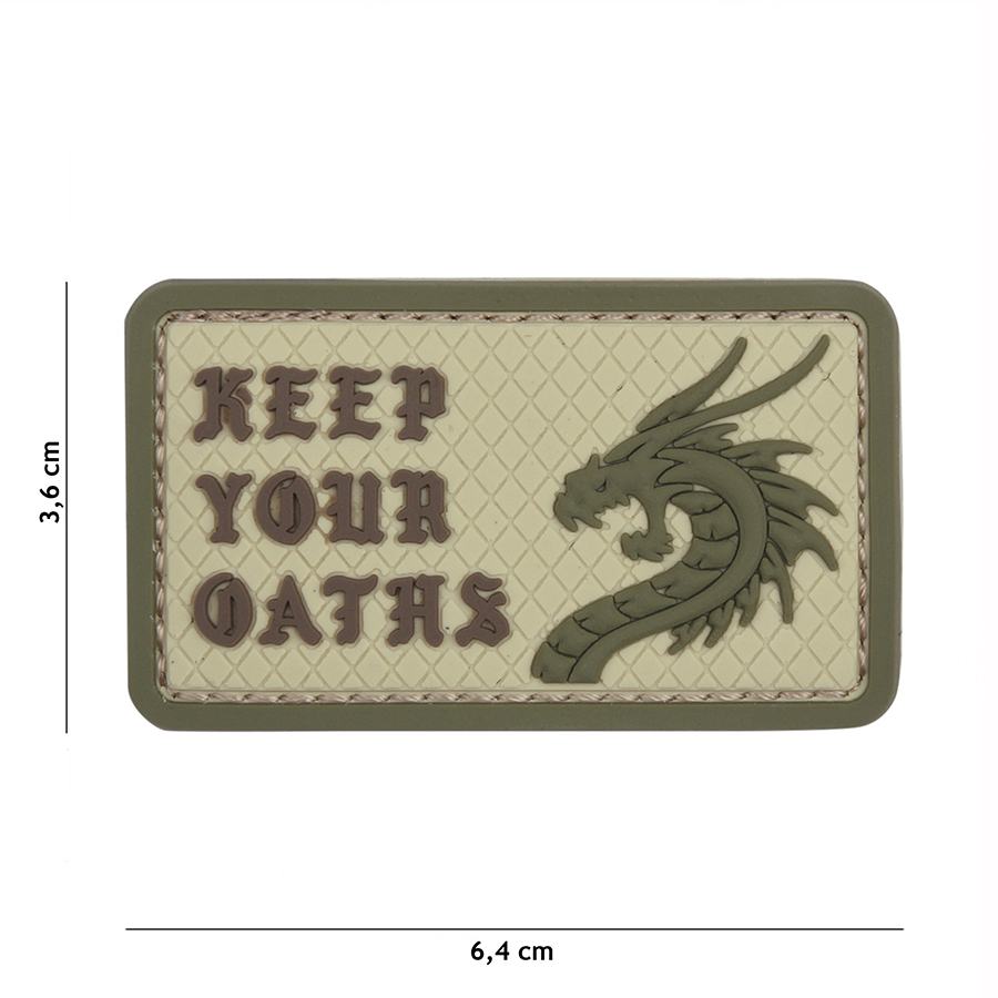 Patch PVC Keep Your Oaths coyote