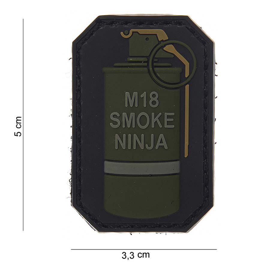 Patch PVC M18 Smoke Ninja vert