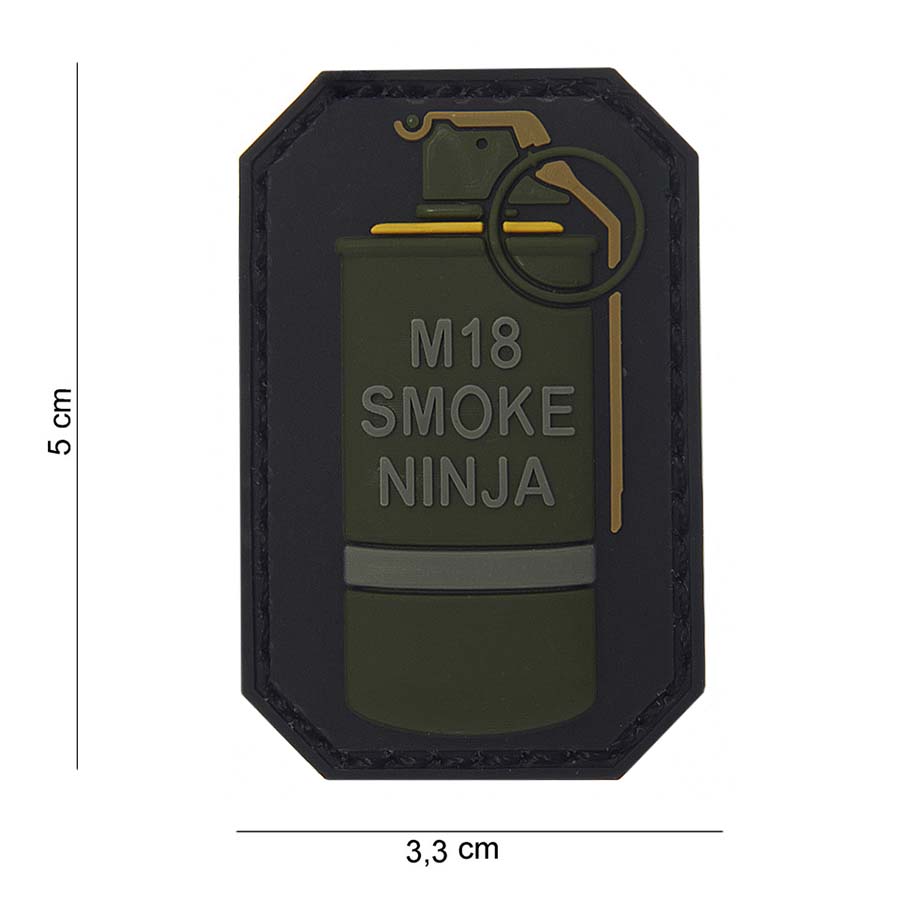 Patch PVC M18 Smoke Ninja jaune