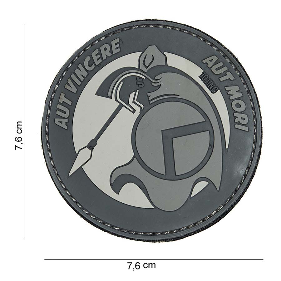 Patch PVC Spartan gris