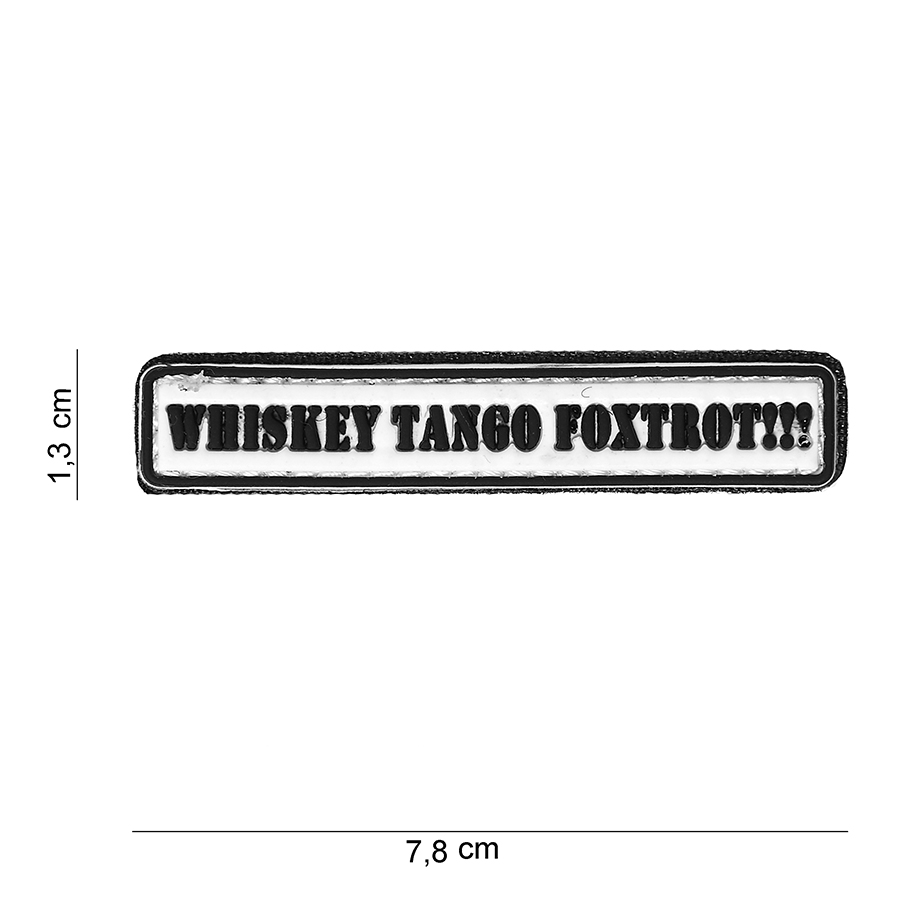 Patch PVC Whiskey Tango Foxtrot