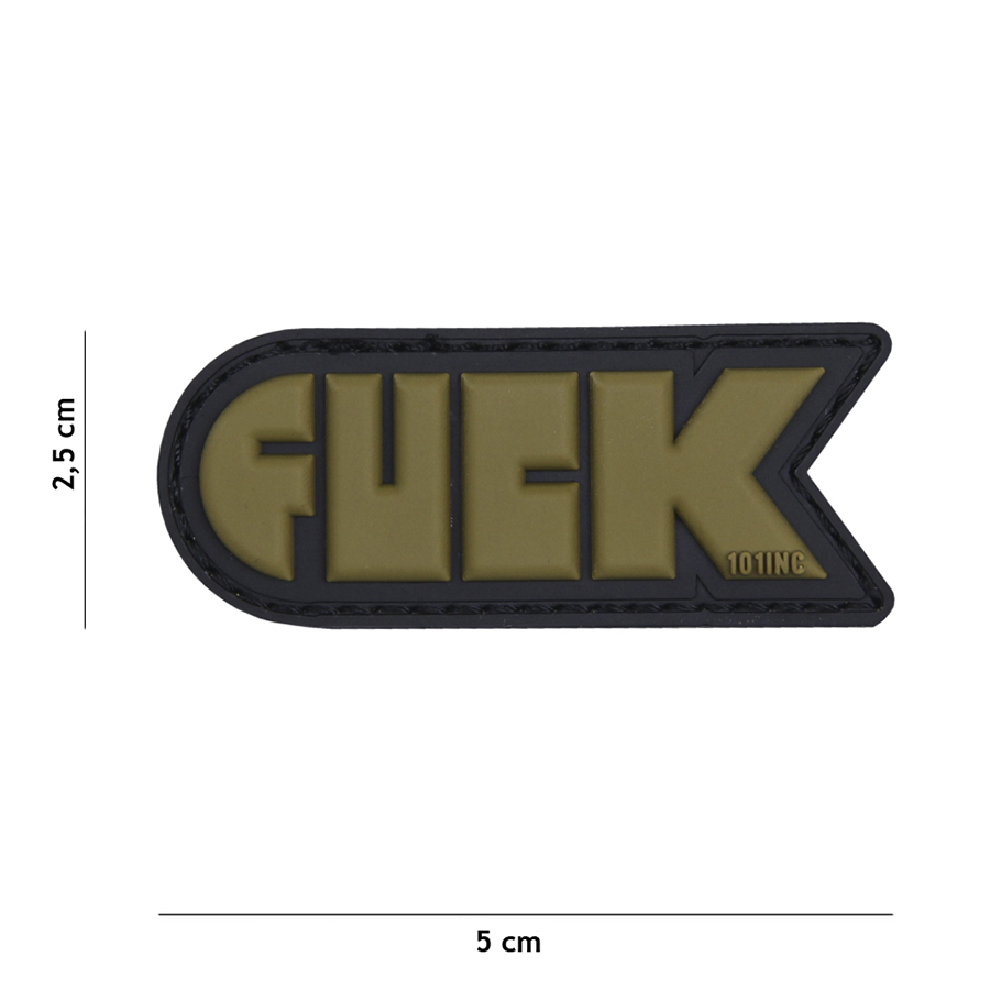 Patch PVC Fuck vert