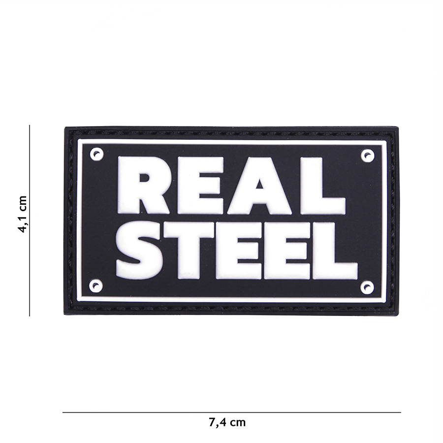 Patch PVC Real Steel noir