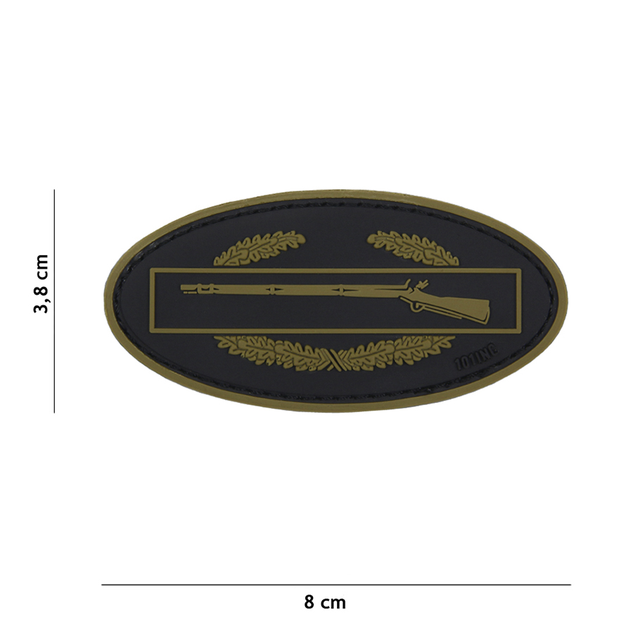 Patch PVC Infantry vert/noir