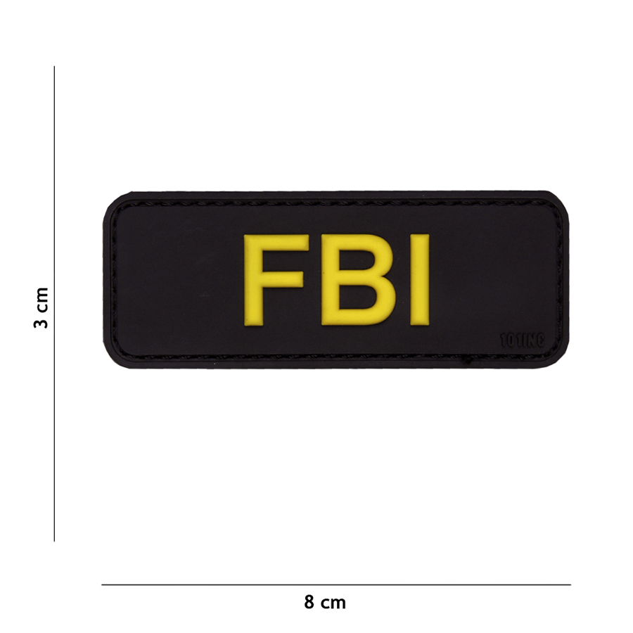 Patch PVC FBI noir