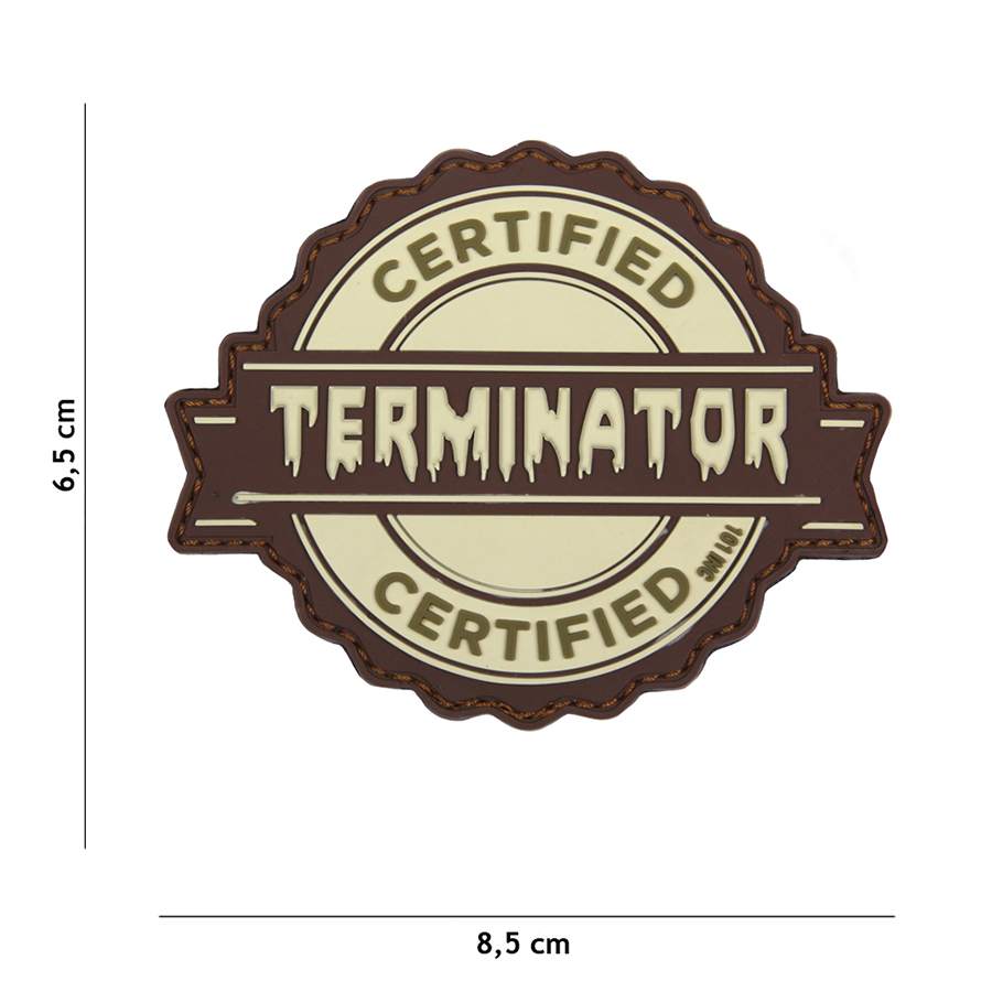 Patch PVC Terminator sable