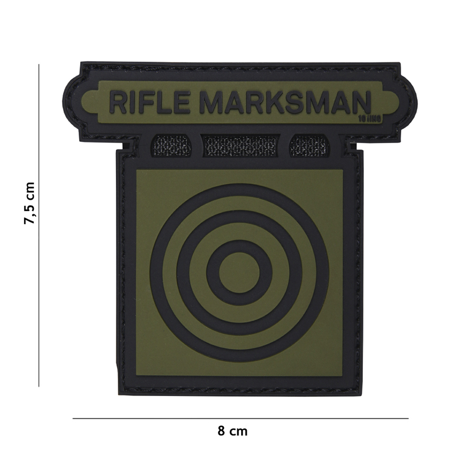 Patch PVC Rifle Marksman vert