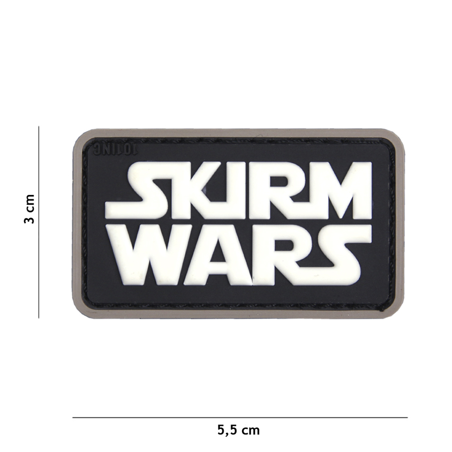 Patch PVC Skirm Wars noir