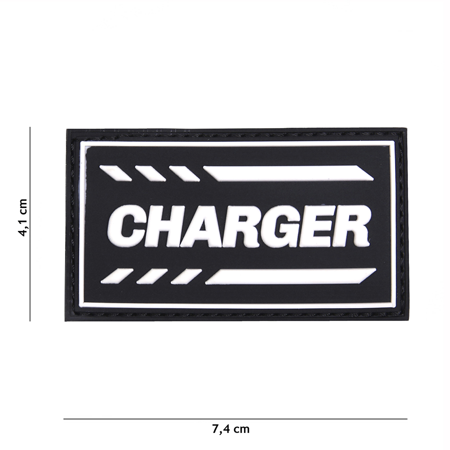 Patch PVC Charger noir